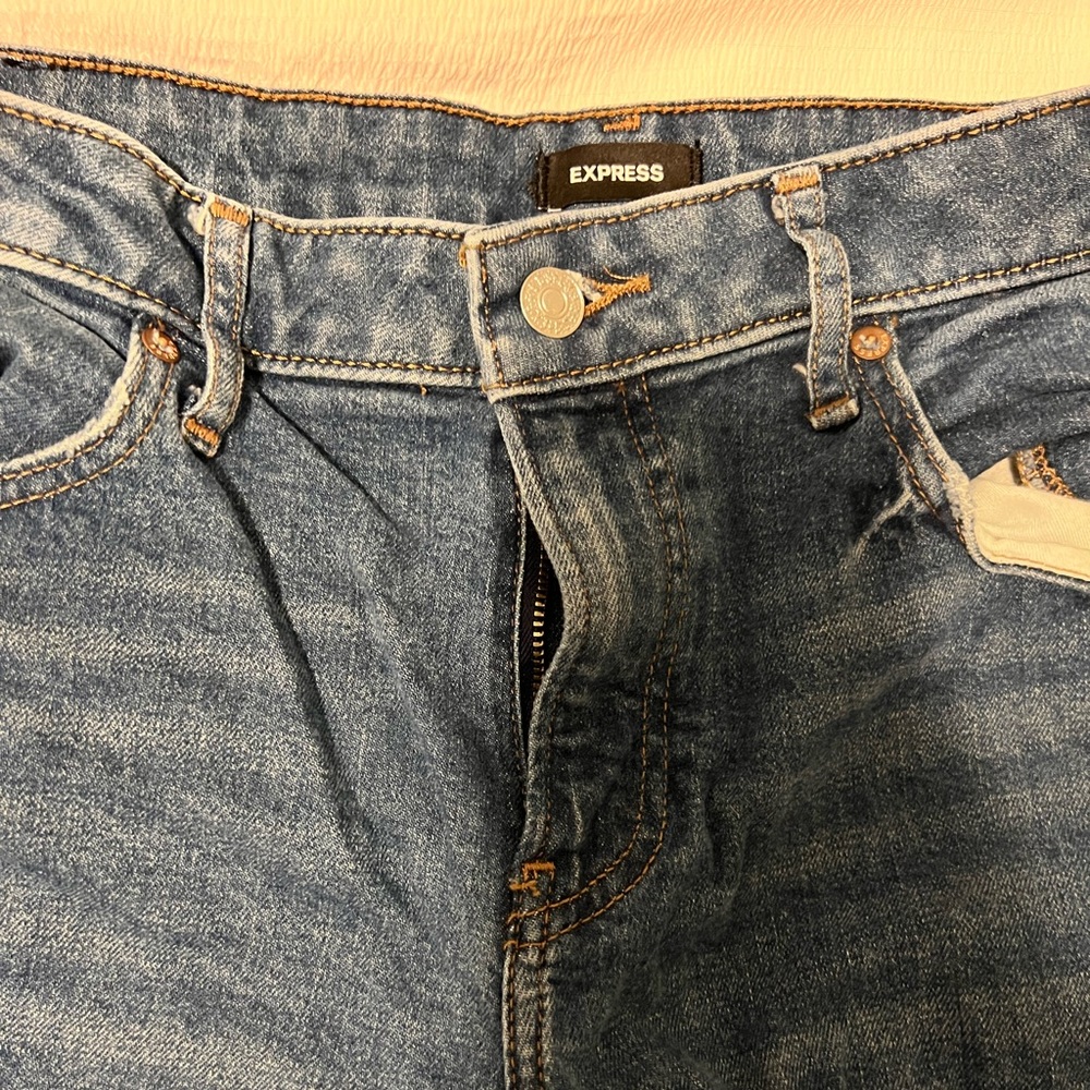 Express Boyfriend Jeans with rips